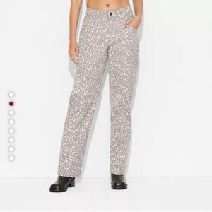 LIKE NEW Wild Fable Leopard Barrel Jean